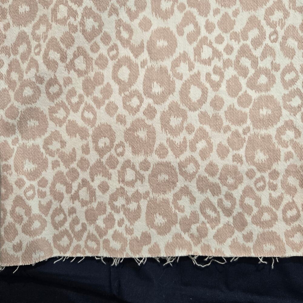 NWT Miou Muse Leopard Print Barrel Jeans Raw Hem High-rise Size S - Picture 4 of 12